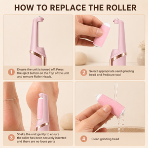 How to replace the roller head on SilkStep