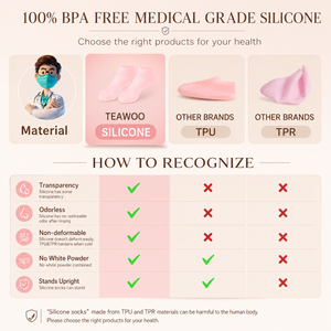 ZERVANI Silicone Socks — 100% BPA-free medical-grade silicone