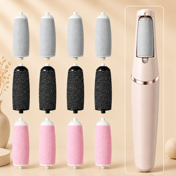 SilkStep Refill Rollers — 12-pack with the SilkStep wand