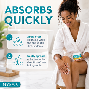 Applying ZERVANI Urea Balm to smooth, damp skin